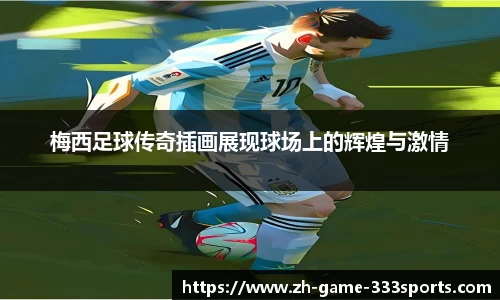 梅西足球传奇插画展现球场上的辉煌与激情